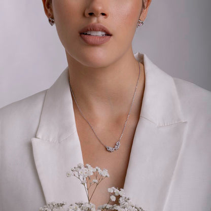 Heart Four Leaf Clover Necklace