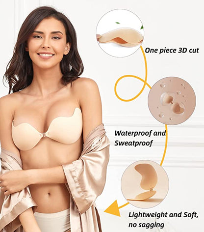 Dolce Fashion™ Sensi - Push-Up Strapless Invisible adhesive bra